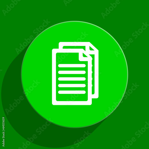 document green flat icon