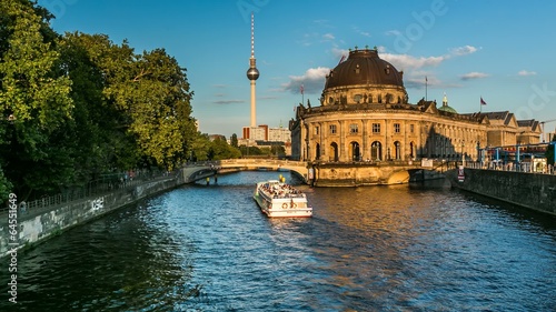 Museum Island on Spree River, Timelapse Video, Berlin, Germany