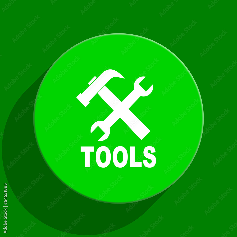 tools green flat icon tools green flat icon