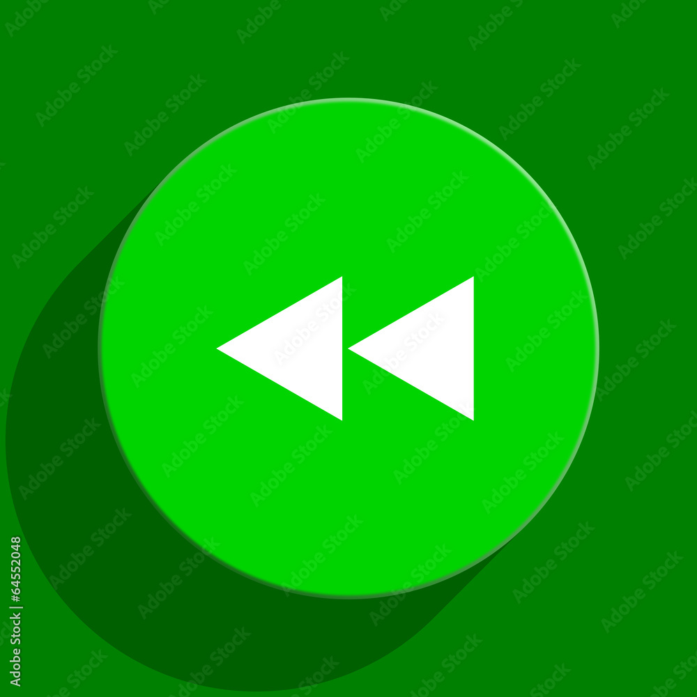 rewind green flat icon rewind green flat icon