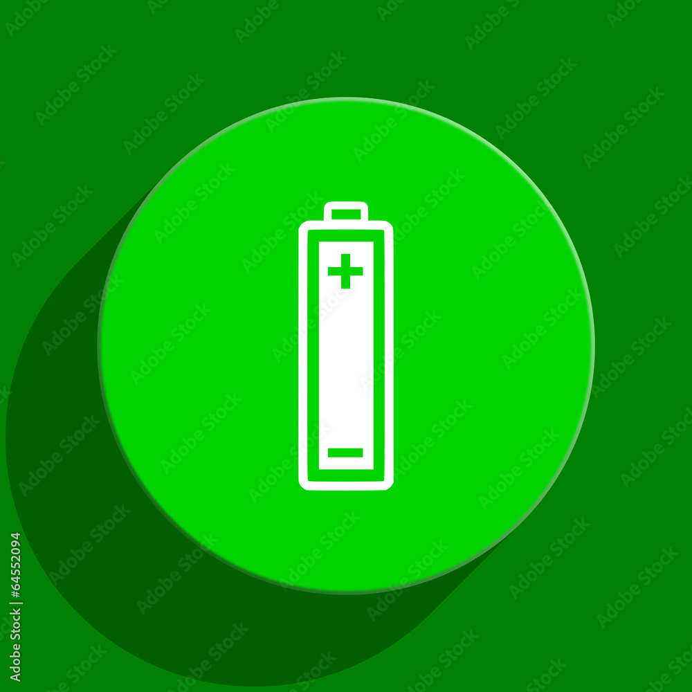 battery green flat icon battery green flat icon
