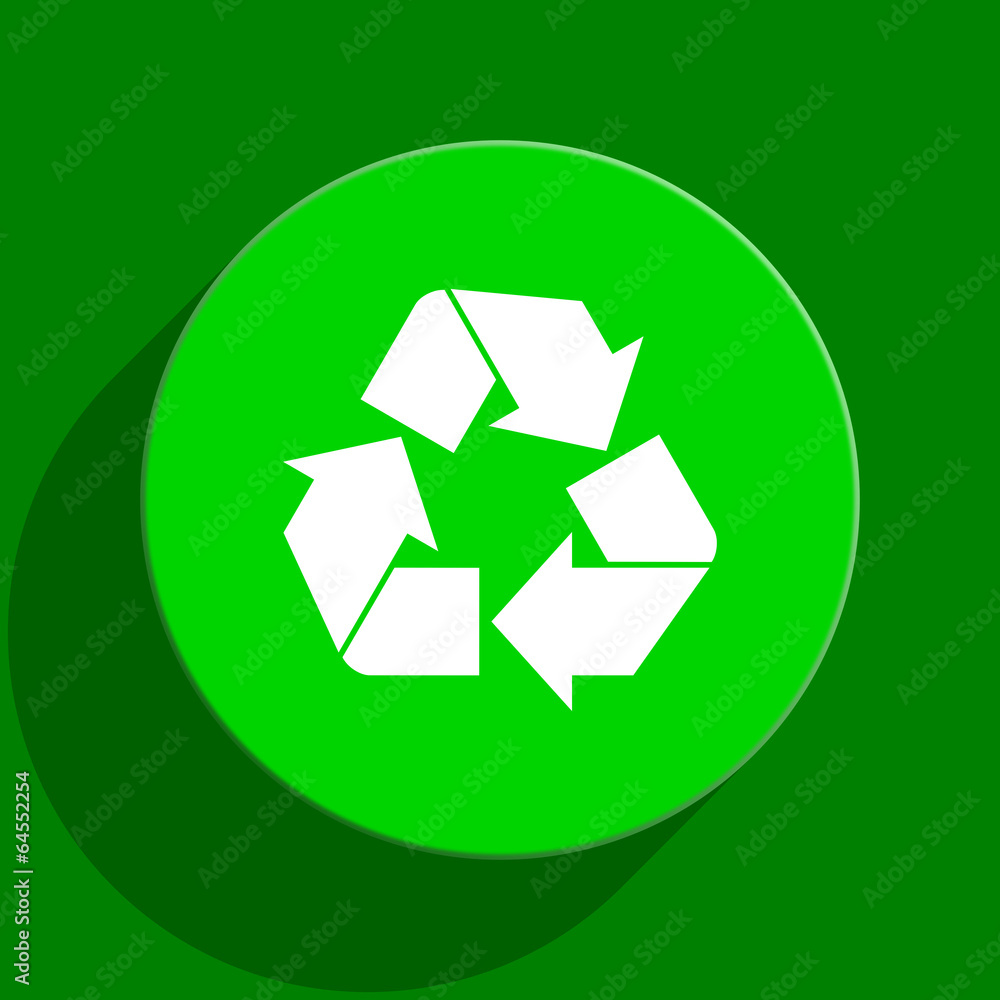 recycle green flat icon recycle green flat icon