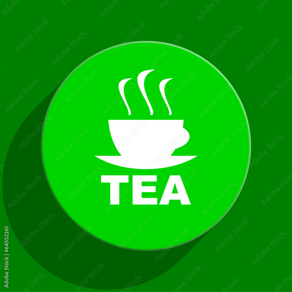 tea green flat icon tea green flat icon