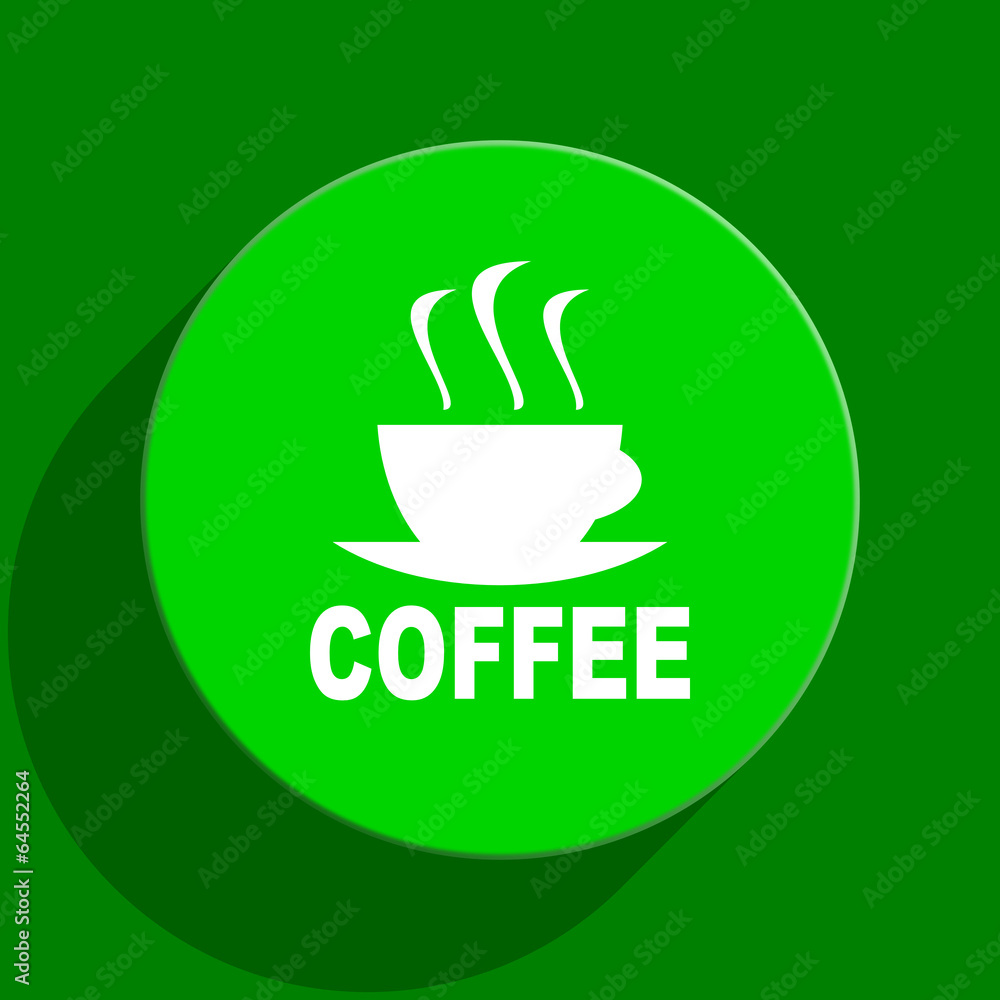 espresso green flat icon espresso green flat icon