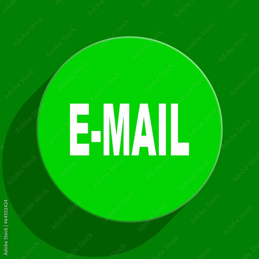 email green flat icon