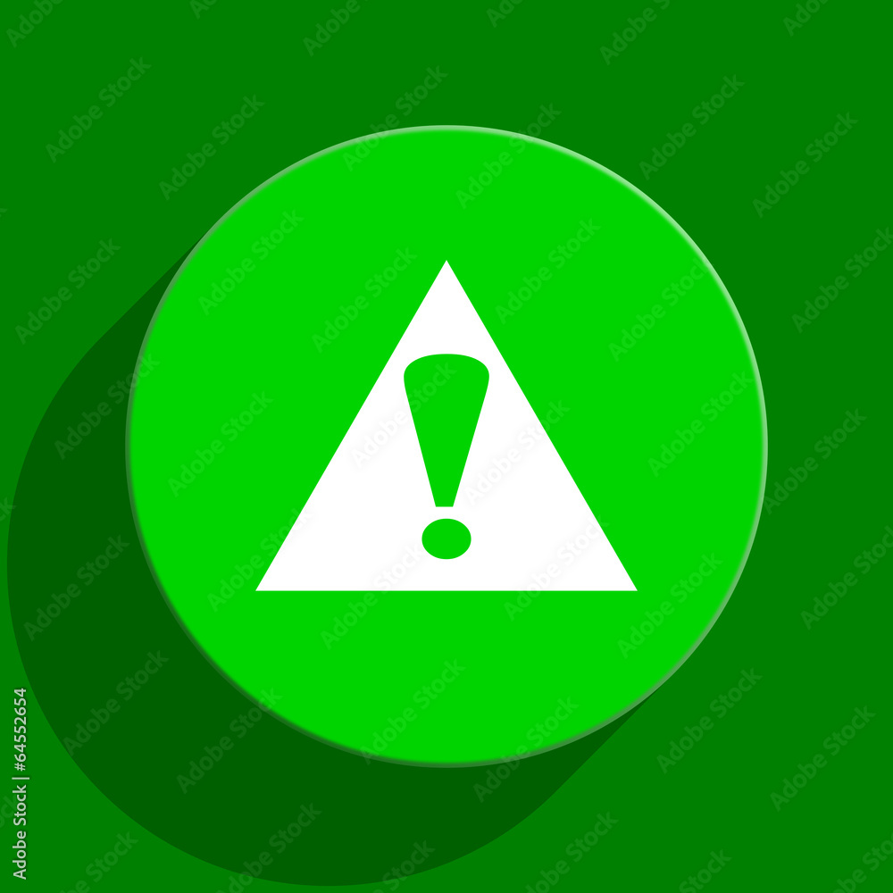 exclamation sign green flat icon exclamation sign green flat icon
