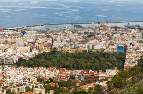 Aerial view of Santa Cruz de Tenerife. Spain photo