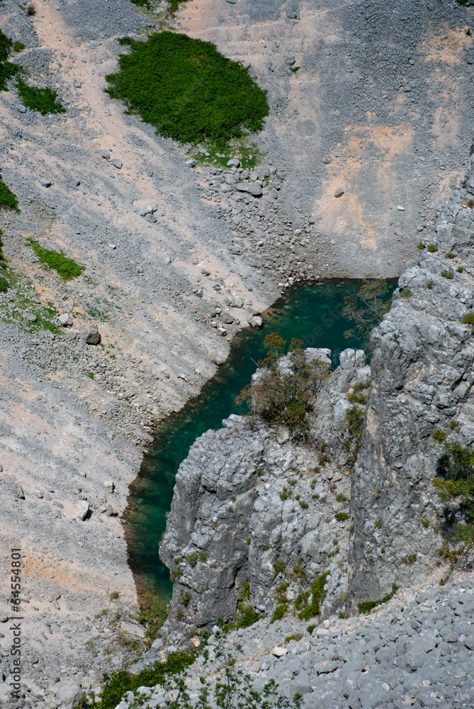 Imotski, famous Blue Lake in Croatia