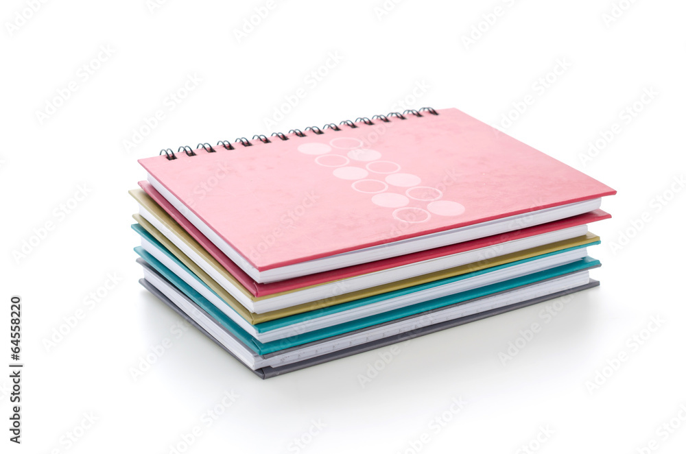 Notebook isolated on white Notebook isolated on white