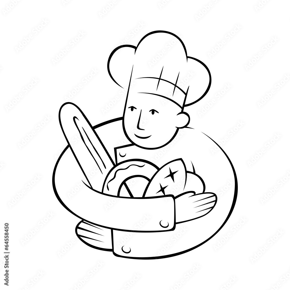Chef Holding Bread Chef Holding Bread