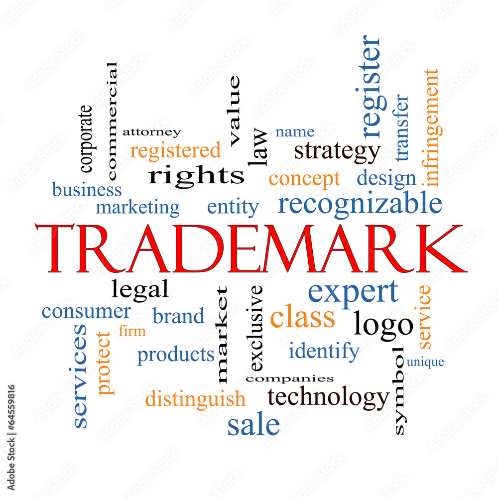Trademark Word Cloud Concept