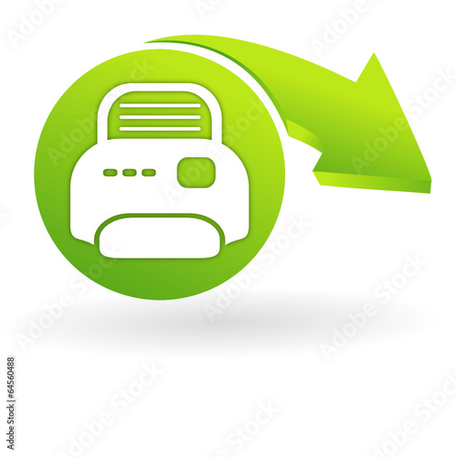 imprimante sur web symbole vert