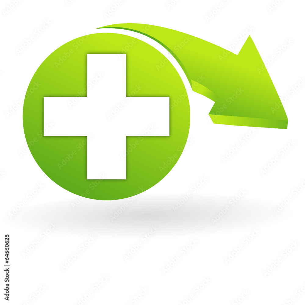 Obraz premium secours sur web symbole vert
