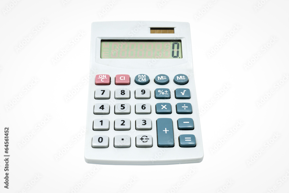 calculator isolate on the white background calculator isolate on the white background