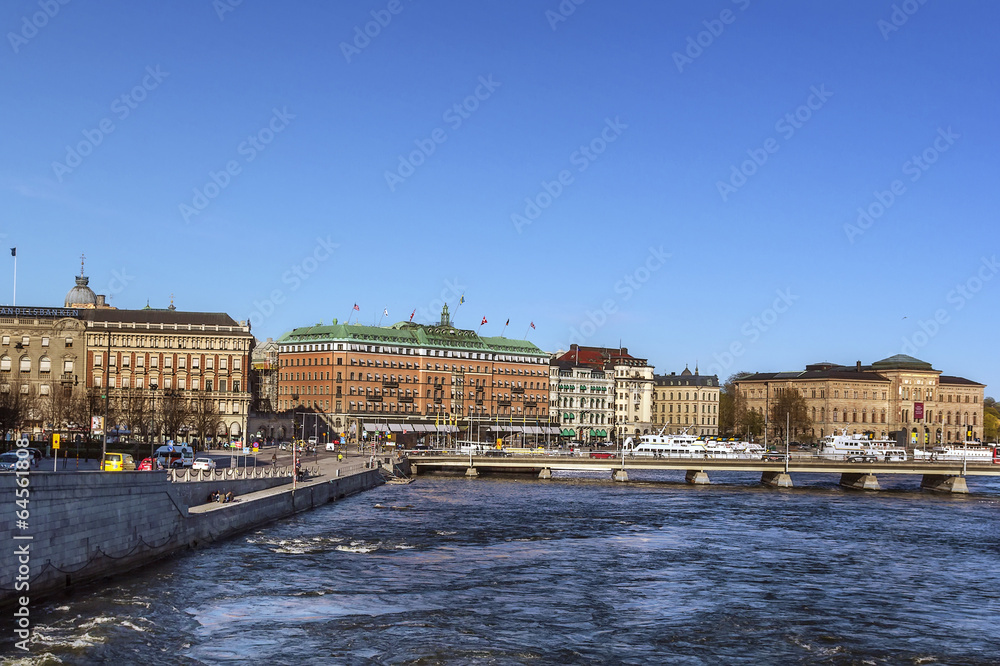 embankment in central Stockholm