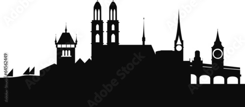 Zürich Schweiz Silhouette