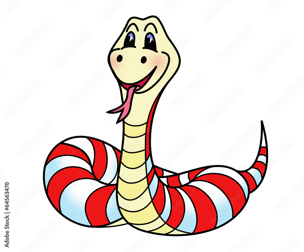 Fototapeta premium cartoon snake