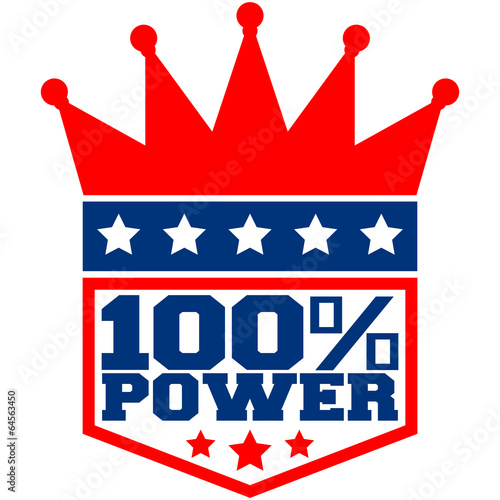 Krone König Wappen 100 % Power