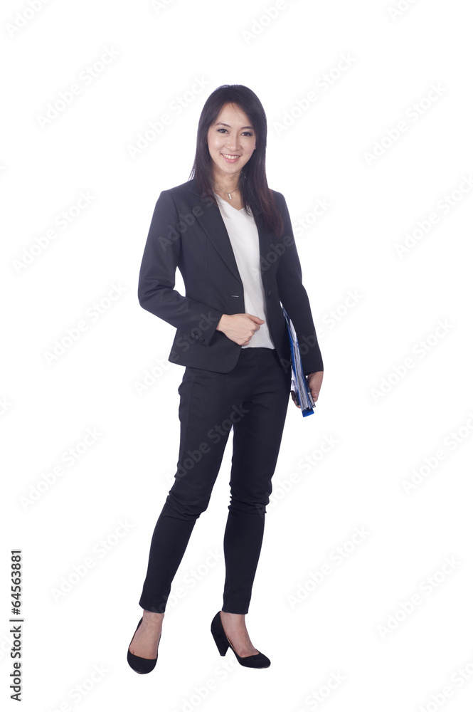 Asian business woman give you excellent gesture Asian business woman give you excellent gesture