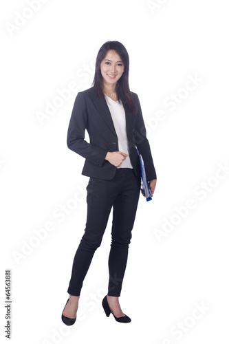 Asian business woman give you excellent gesture