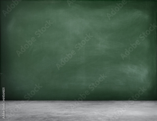 Green Blackboard Background with Chalk