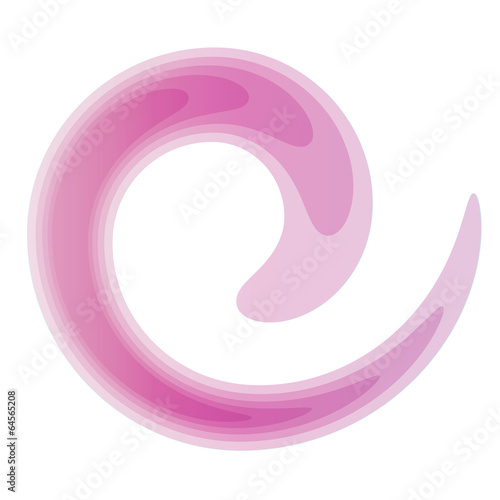 Lila Spirale mit Farbverlauf - Drehung