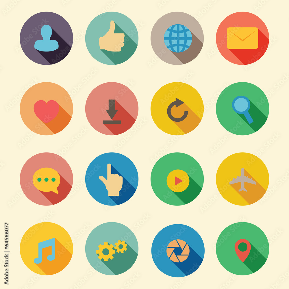 web flat icons web flat icons