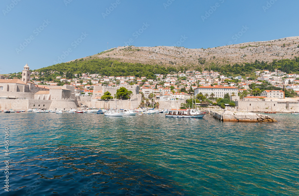 Pier in old town of Dubrovnik