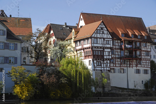 Häuserfront an der Donau, Riedlingen