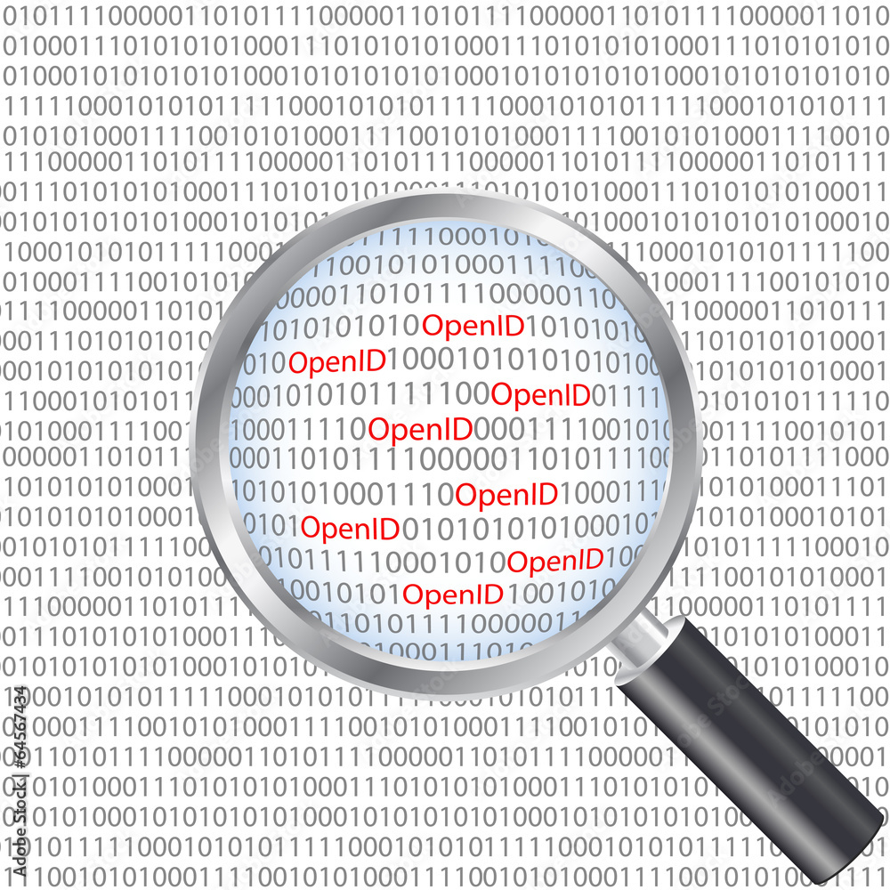 Illustration of the OpenID heartbleed bug under a magnifier Illustration of the OpenID heartbleed bug under a magnifier