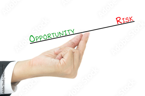 comparison between oppotunity and risk photo