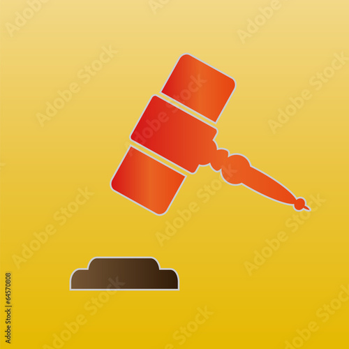 Hammer of judge.