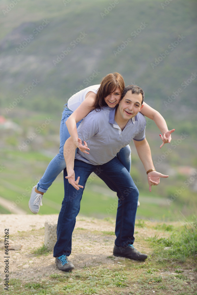 Fototapeta premium Couplq Having Fun