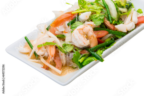 Glass noodle with seafood