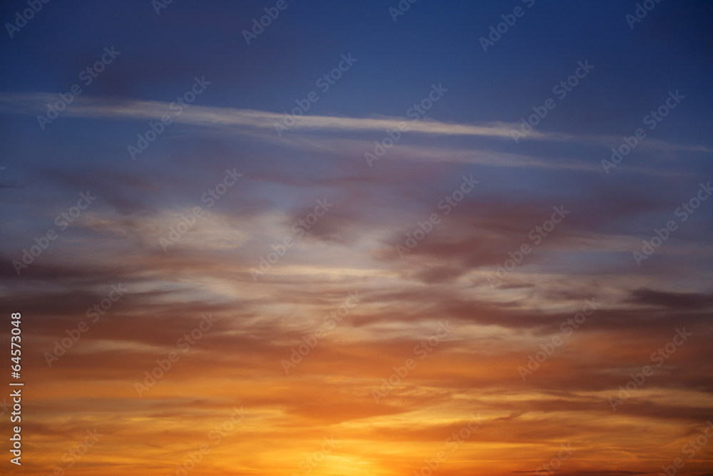 Obraz premium Sunset sky