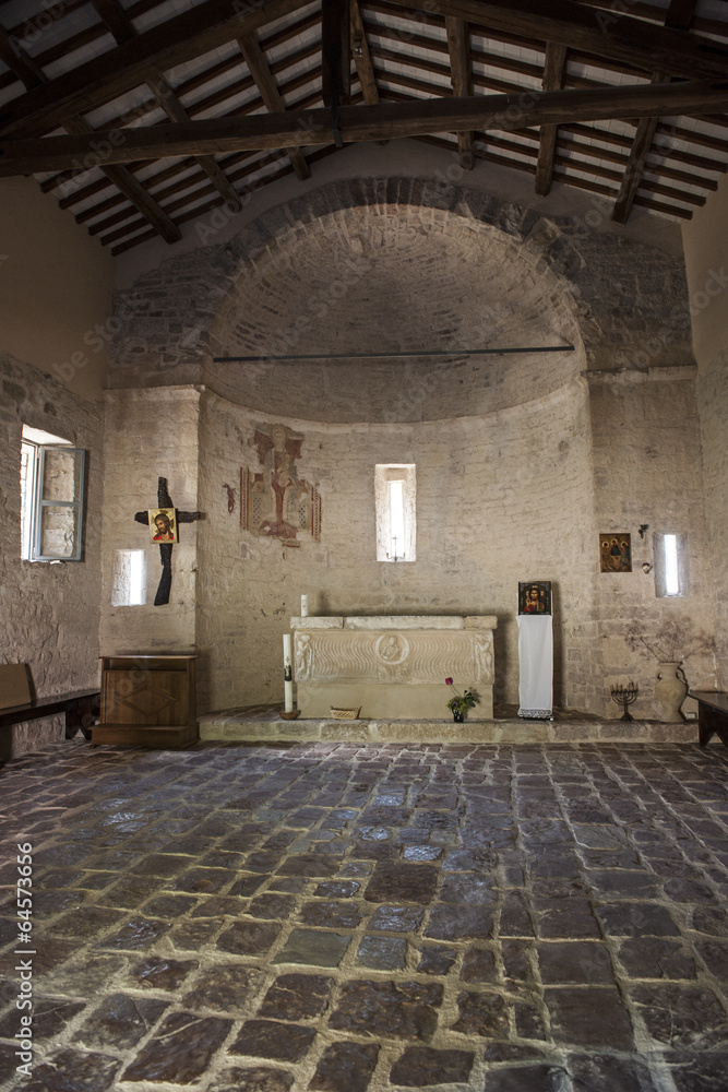 Kirche im eremo della trasfigurazione bei Assisi, Italien