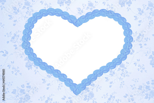 Nostalgie-Background mit blauem Herz