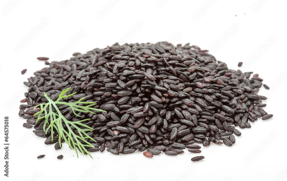 Black rice heap Black rice heap