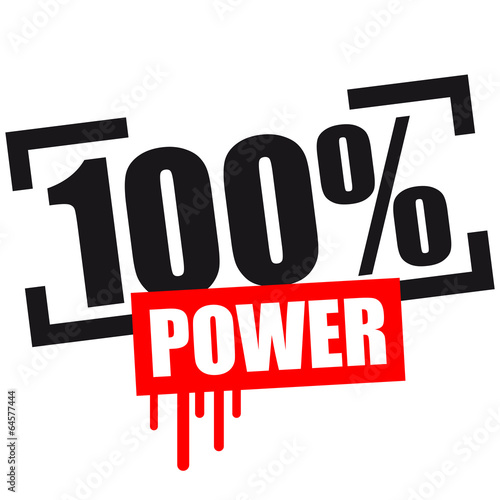 100 % Power Stempel