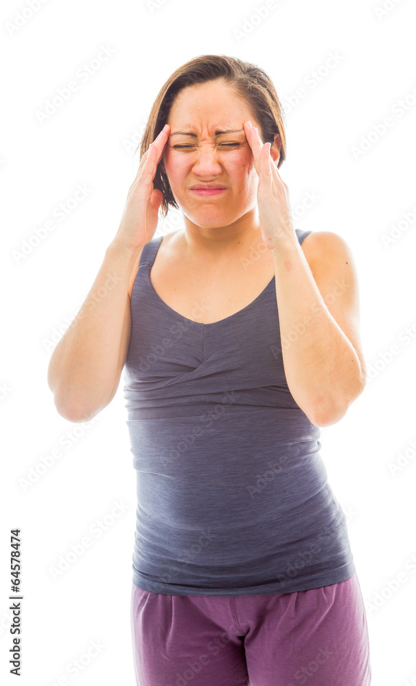 Young woman suffering from headache Young woman suffering from headache