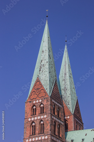 Towers of the Marienkirche in Lubeck
