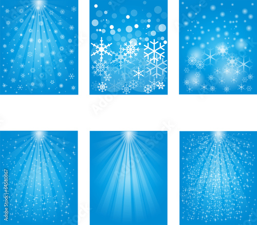 Schneeflocke, Schnee, Lichtstrahl