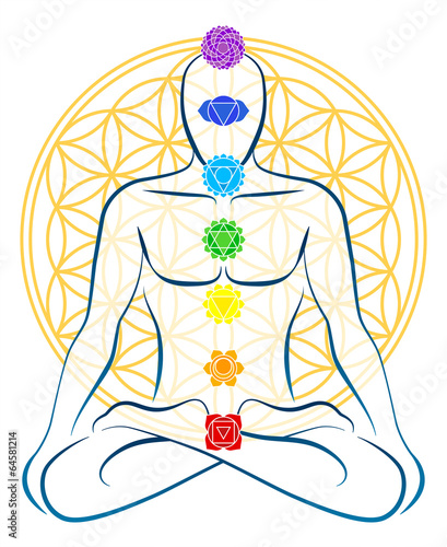 Flower Of Life Chakras Man