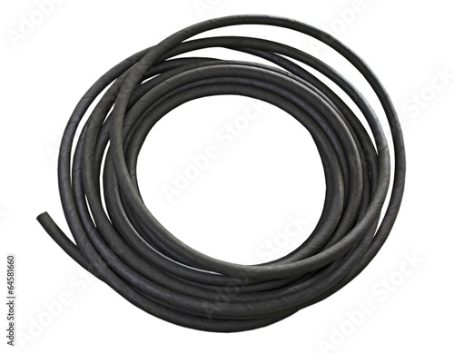 Canvas Print Rubber industrial hydraulic hose in coil