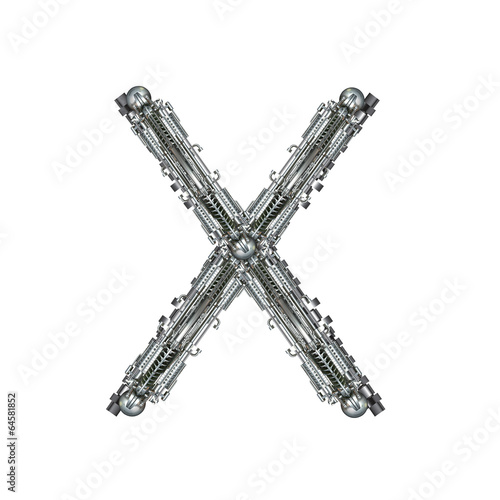 Alphabet technically, Letter X