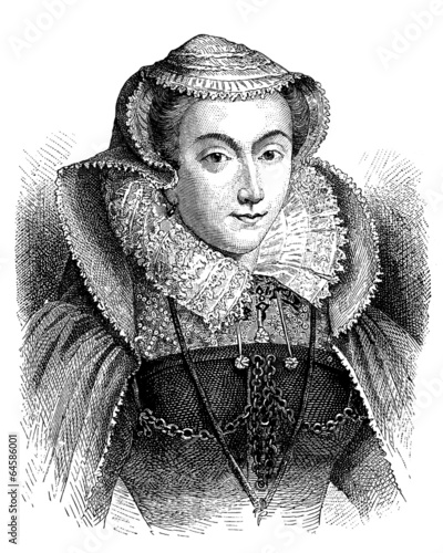 Konstfotografi Queen Mary Stuart - 16th century
