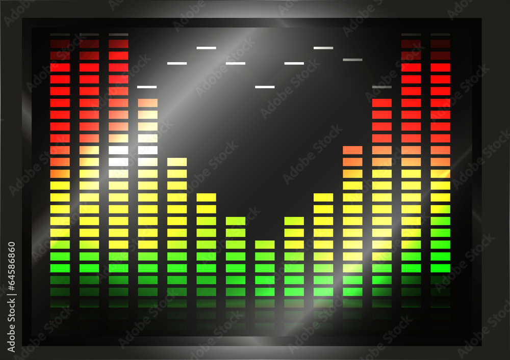 Equalizer with heart shape Equalizer with heart shape