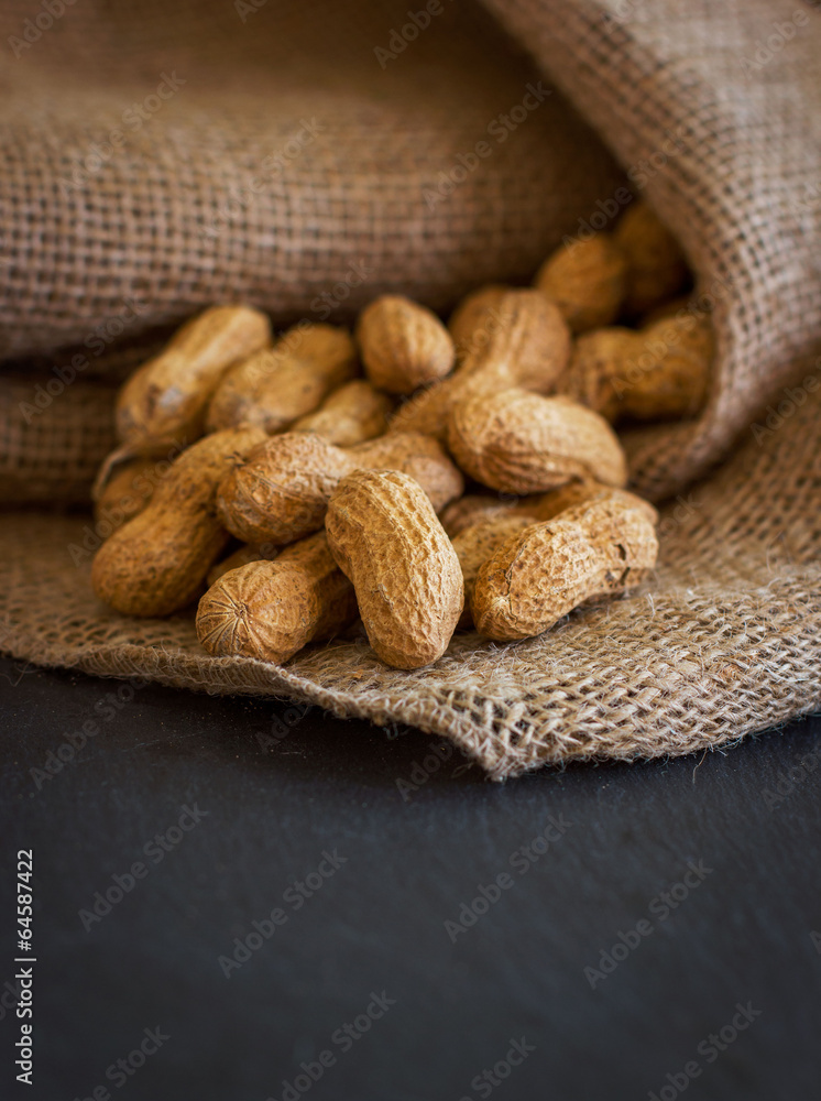 Peanut selection in a bag Peanut selection in a bag
