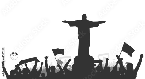 Fussball Fans Rio de Janeiro