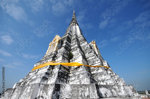 Chedi Phukhao Thong at Ayutthaya , Thailand photo